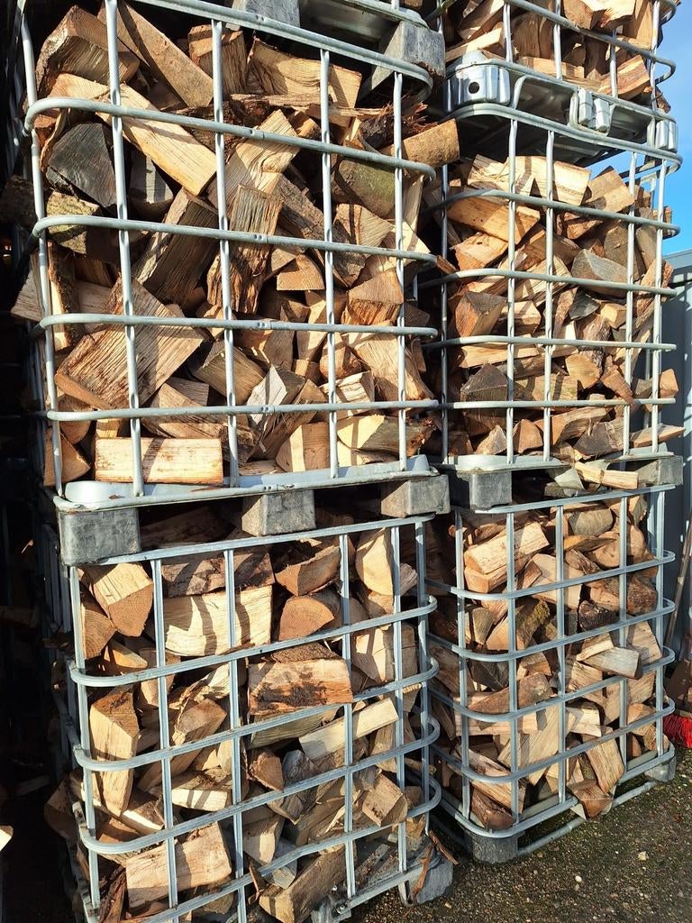 Haardhout DROOG Essenhout te koop!!, Tuin en Terras, Haardhout, 6 m³ of meer, Ophalen of Verzenden, Eikenhout, Blokken