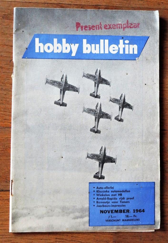 Hobby Bulletin november 1964 ( presentexemplaar Muiderkring, Ophalen of Verzenden, 1960 tot 1980, Knipsel(s)