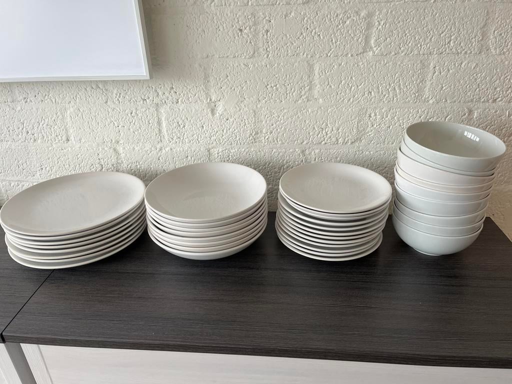 Ikea Godmiddag plates white, Ophalen of Verzenden