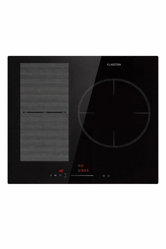 Klarstein Delicatessa 3 Flex Inductiekookplaat 6600W Zwart, Witgoed en Apparatuur, Kookplaten, 3 kookzones of minder, Ophalen of Verzenden