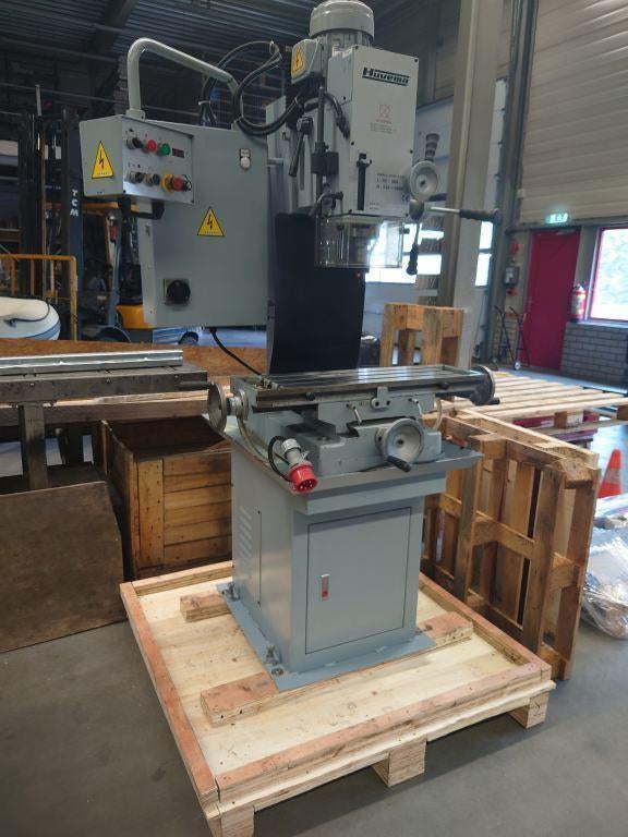 HUVEMA Kolom Boor & Freesmachine Z.G.A.N. 400 Volt, Ophalen, 600 watt of meer, Variabele snelheid, Zo goed als nieuw