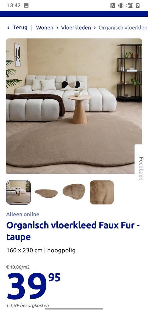Vloerkleed nieuw, Huis en Inrichting, Ophalen