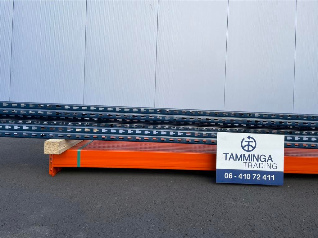6.10 meter palletstelling. 4 meter hoog. 12 liggers 3000 kg, Zakelijke goederen, Kantoor en Winkelinrichting | Magazijn, Stelling en Opslag