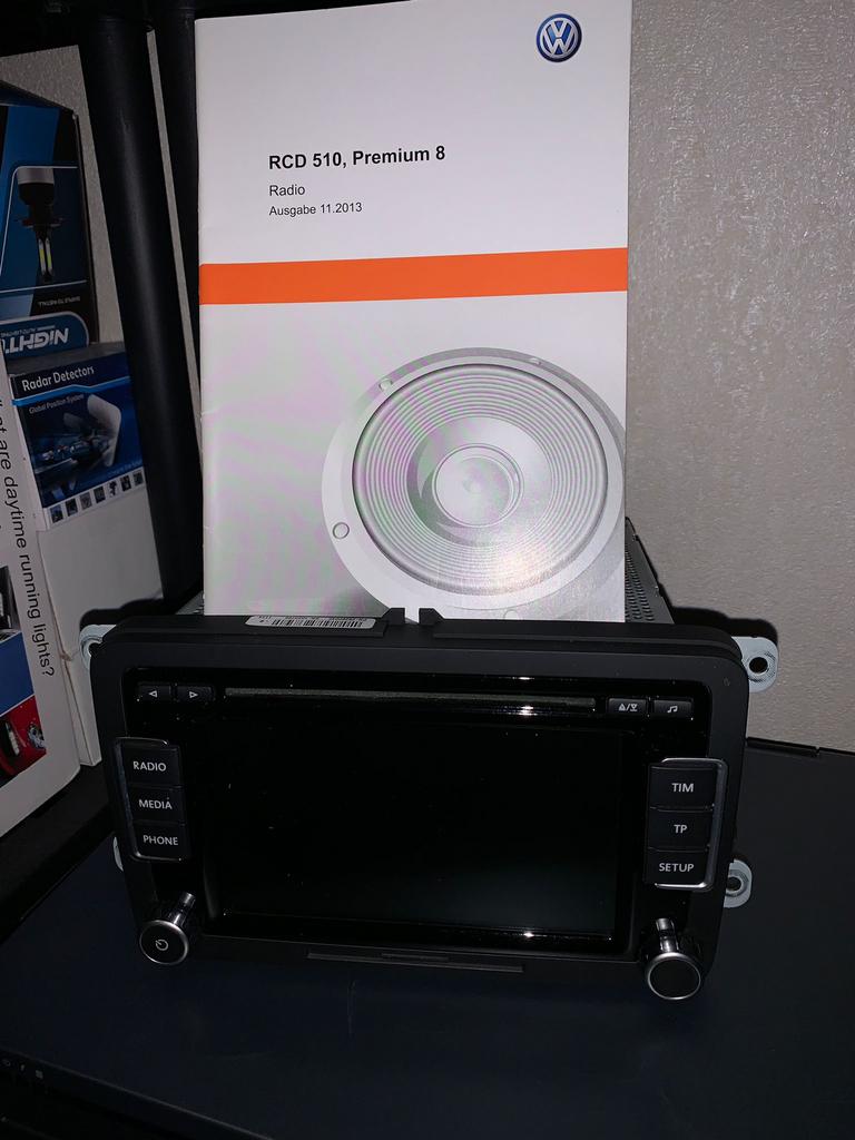 RNS RCD 510 radio sdkaard 3C8 035 195 gps mib pq display, Auto diversen, Autoradio's, Ophalen of Verzenden, Nieuw