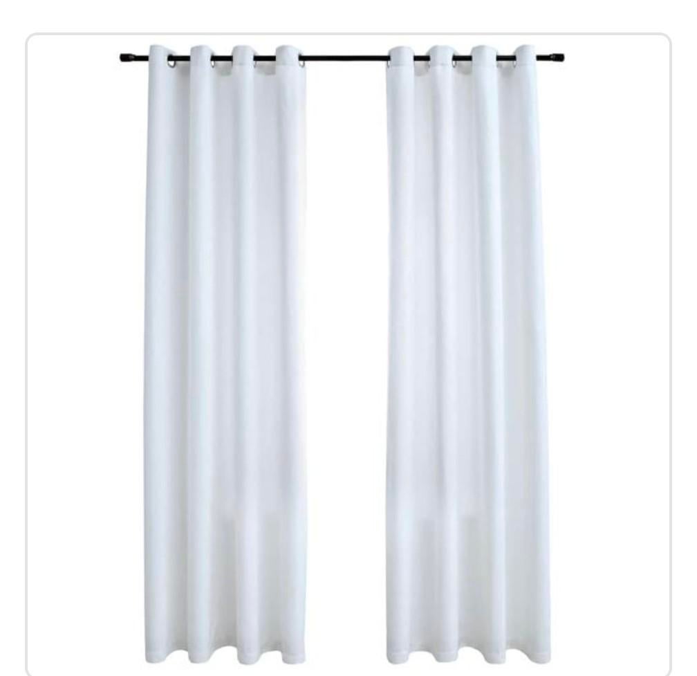 Ikea gordijn wit grote ring ongeveer 140 x 180, Ophalen