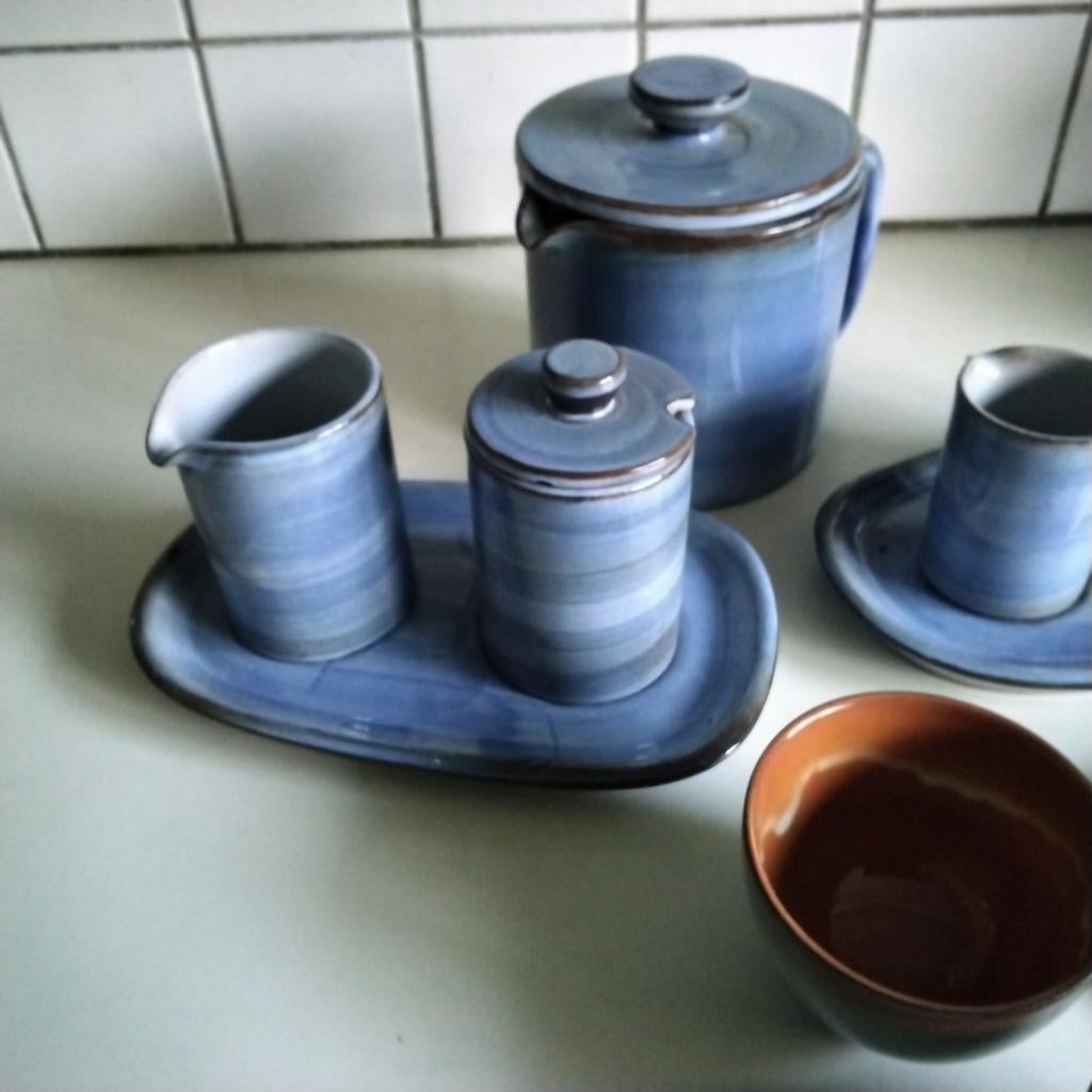 Volendams aardewerk  blauw, Huis en Inrichting, Keuken | Servies, Zo goed als nieuw, Kop(pen) en/of Schotel(s), Overige stijlen