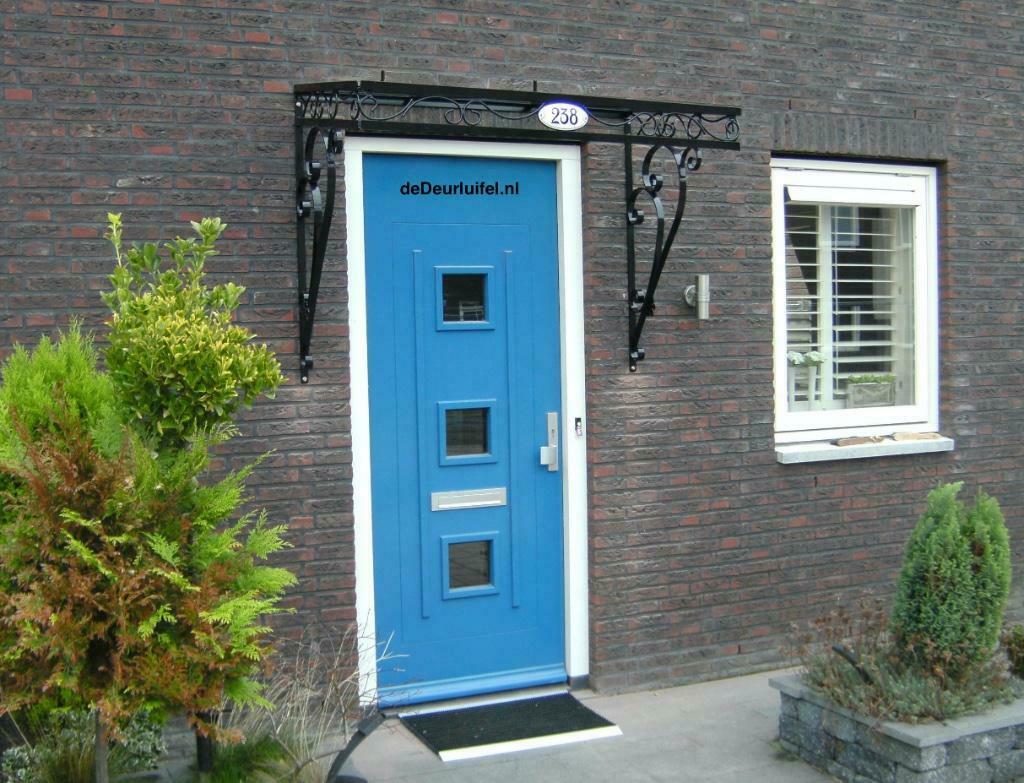 Deurluifel, Deurluifels, Afdakje, Luifeltje....Thuis bezorgd, 120 cm of meer, Ophalen of Verzenden, Glas, Garagedeur