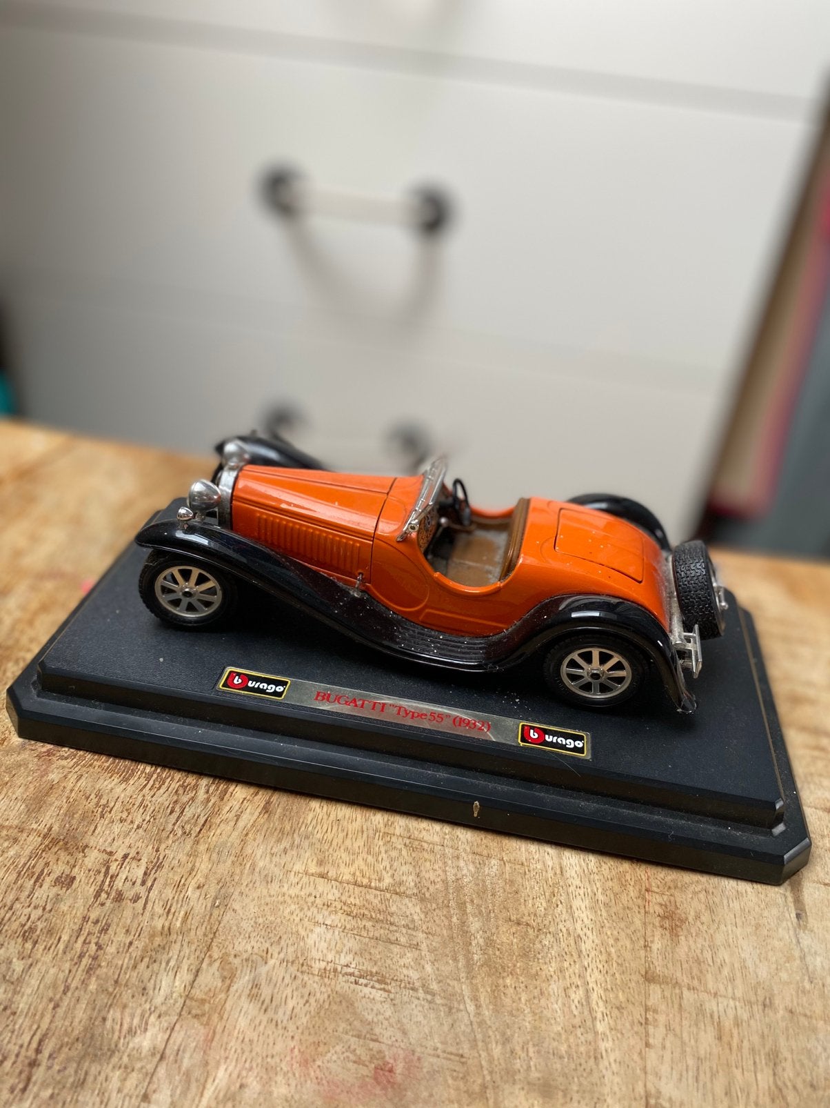 Modelauto Bugatti type 55 (1932), Ophalen of Verzenden, Zo goed als nieuw, Bburago