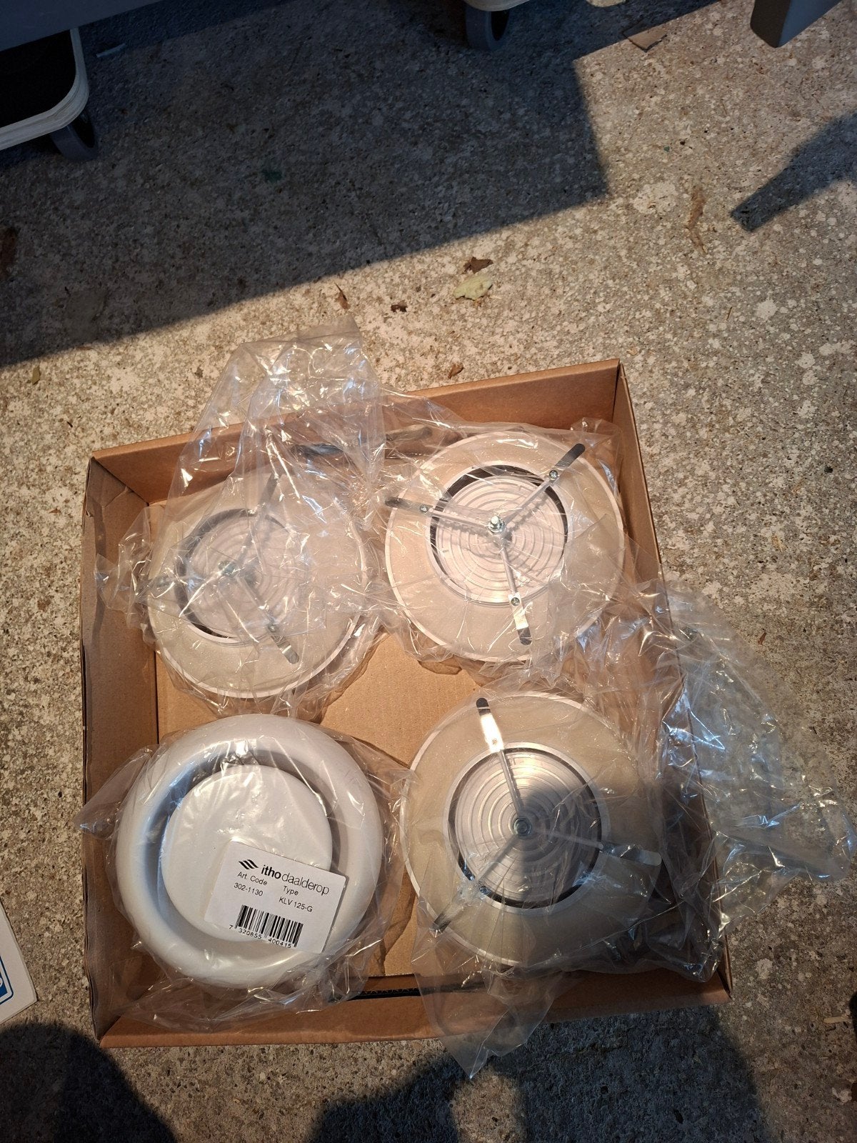 Itho Daalderop Ventilatieventielen - 4 stuks nieuw, Doe-het-zelf en Verbouw, Ventilatie en Afzuiging, Ophalen of Verzenden, Nieuw