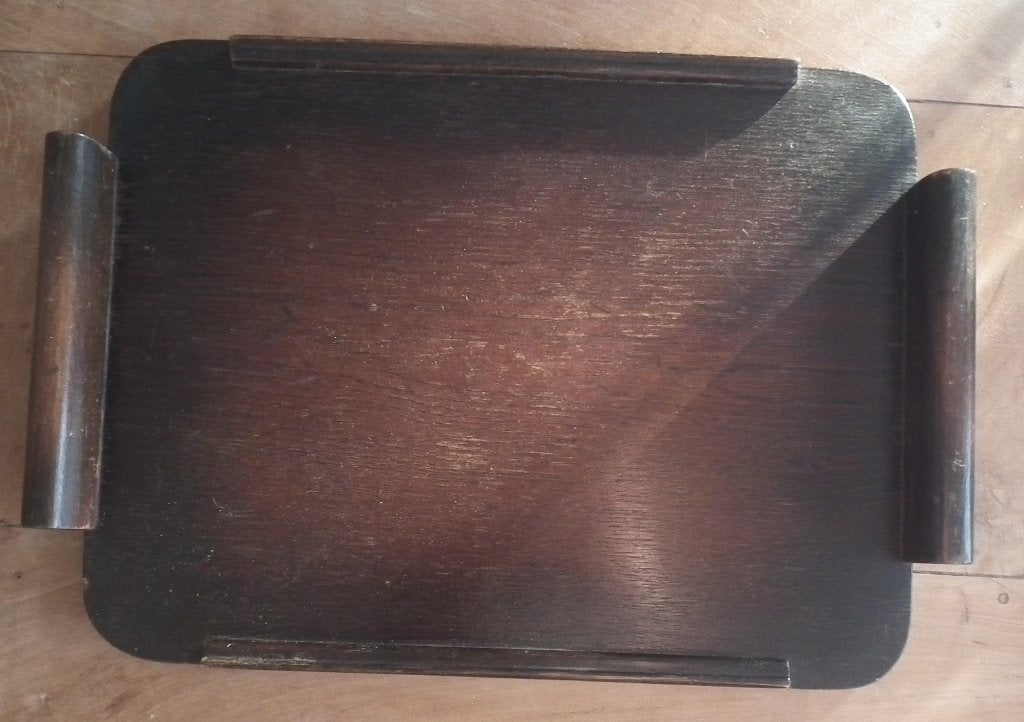 vintage oud houten dienblad, Antiek en Kunst, Curiosa en Brocante, Ophalen of Verzenden
