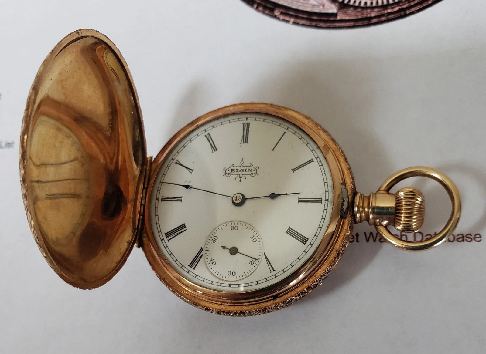 Antiek Amerikaans Gouden Zakhorloge, Overige merken, Zakhorloge, 1900 tot 1930, Ophalen of Verzenden
