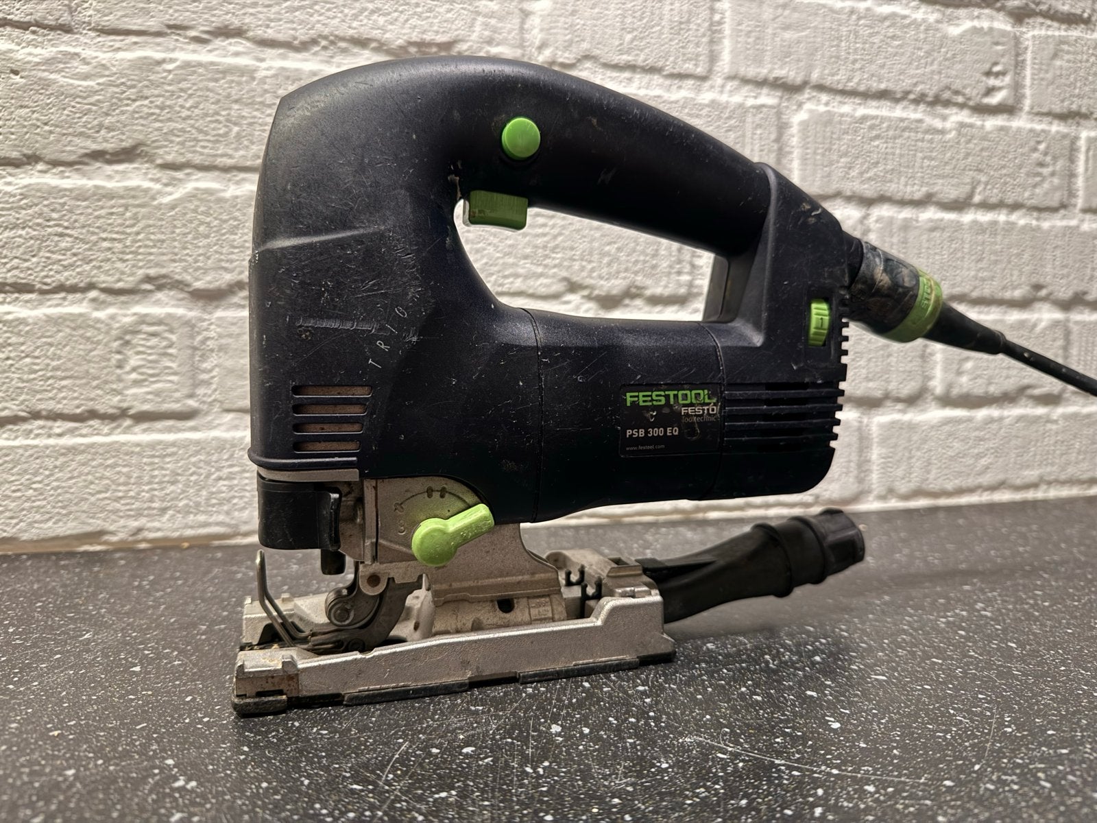 Festool PSB 300 EQ Decoupeerzaag met Plug-it Kabel, Gebruikt, Decoupeerzaag, Ophalen of Verzenden, 30 tot 70 mm