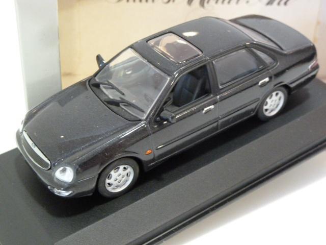Minichamps Ford Scorpio MkII sedan zwart 1995 1:43 430084000, Hobby en Vrije tijd, Ophalen of Verzenden, Nieuw, Auto, MiniChamps