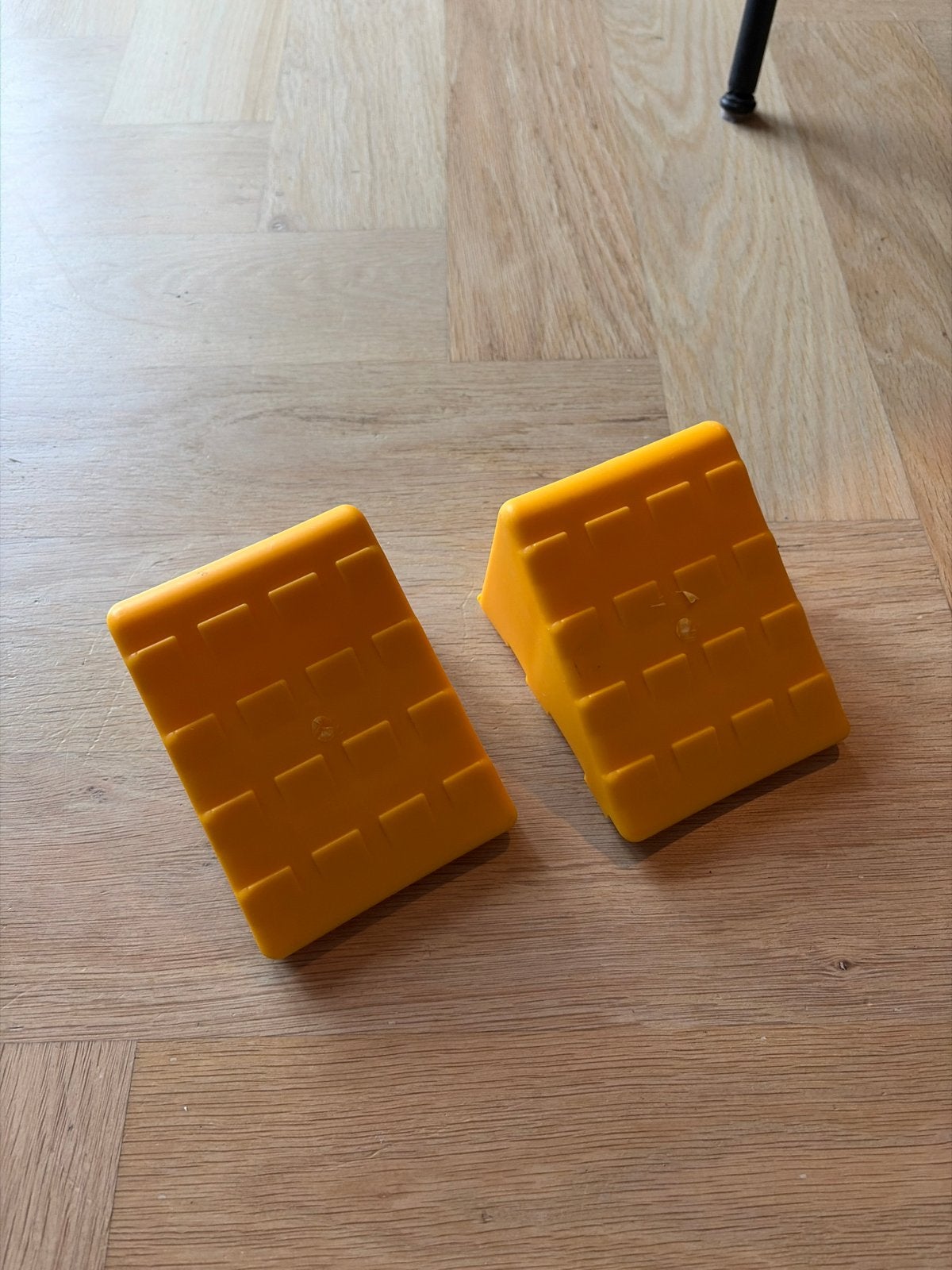 Gele oprijblokken (set van 2), Ophalen of Verzenden, Zo goed als nieuw