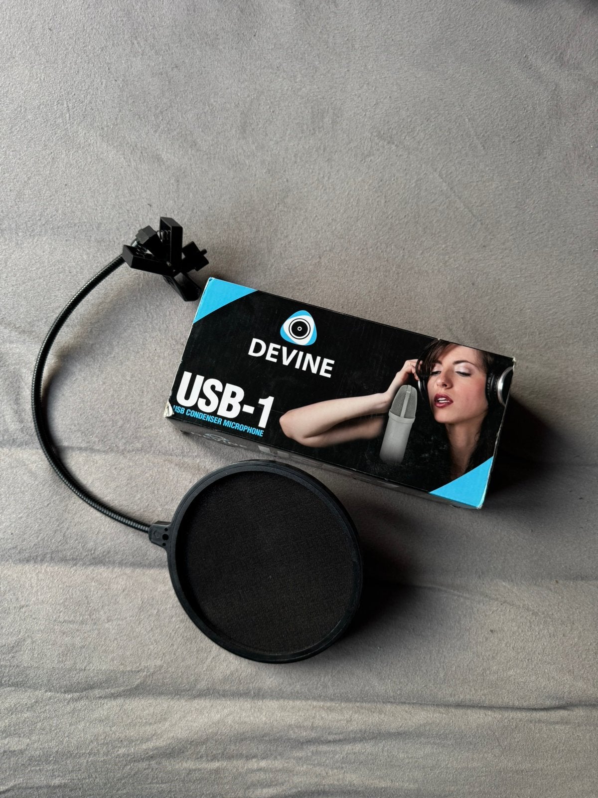 Devine usb-1 condensator microfoon, Ophalen, Zo goed als nieuw, Studiomicrofoon