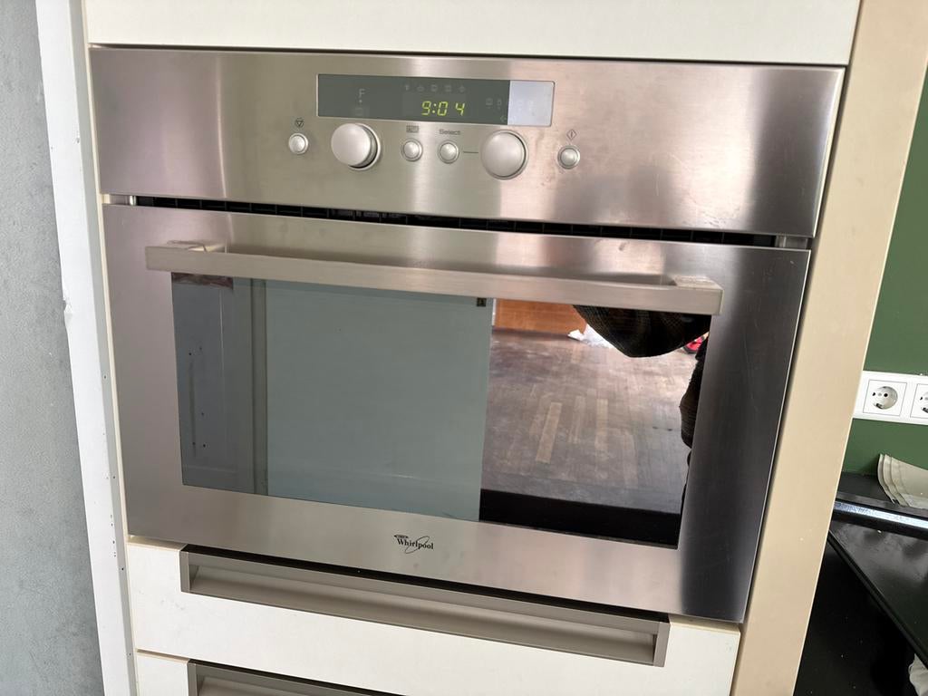 Whirlpool AMW 528 IX Inbouw Combi-magnetron, Ophalen, Gebruikt, Inbouw, Whirlpool