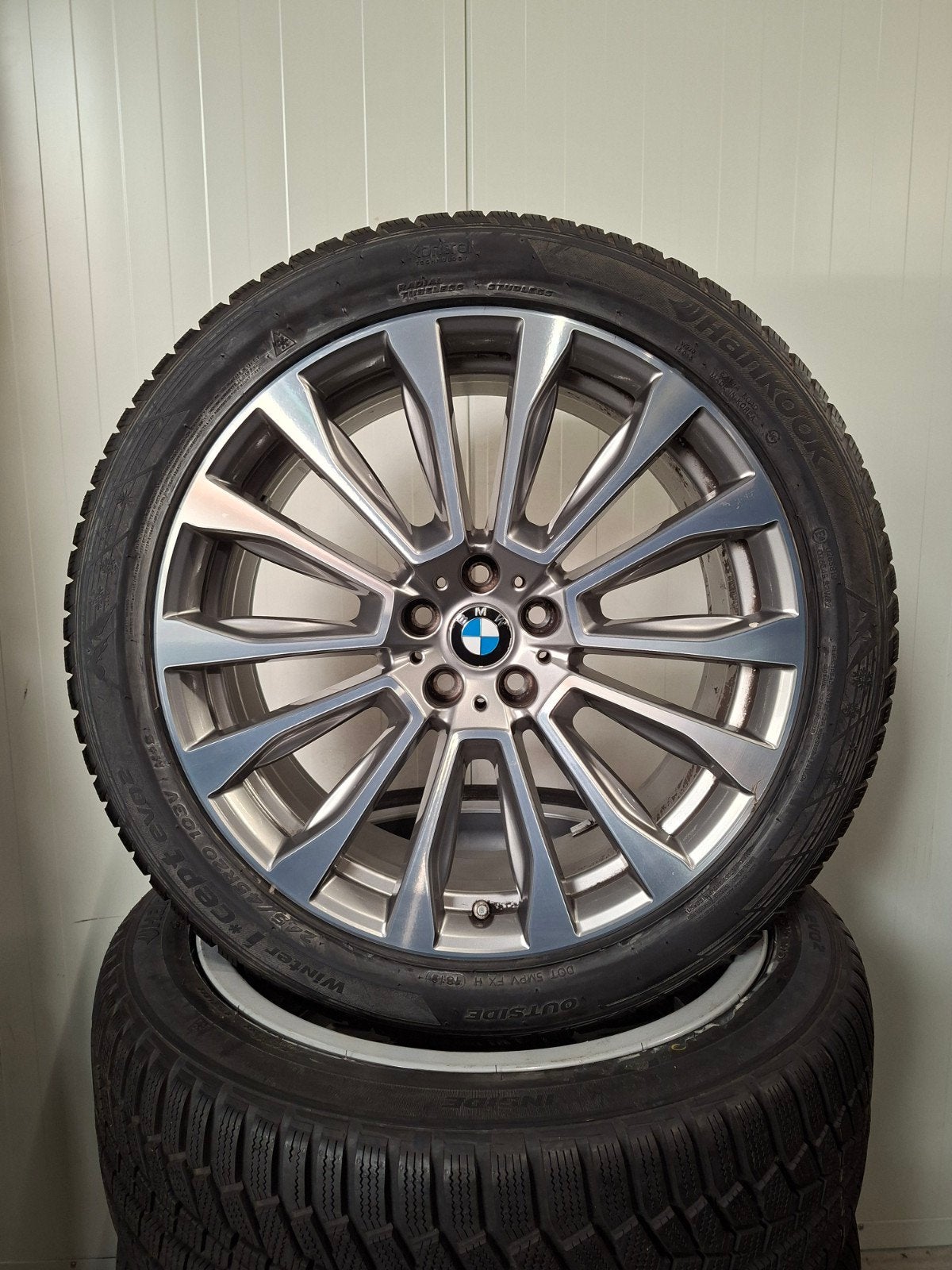 20' BMW X3 G01 X4 G02 Styling 697 met winterbanden 8mm, 245 mm, Banden en Velgen, Personenwagen, 20 inch
