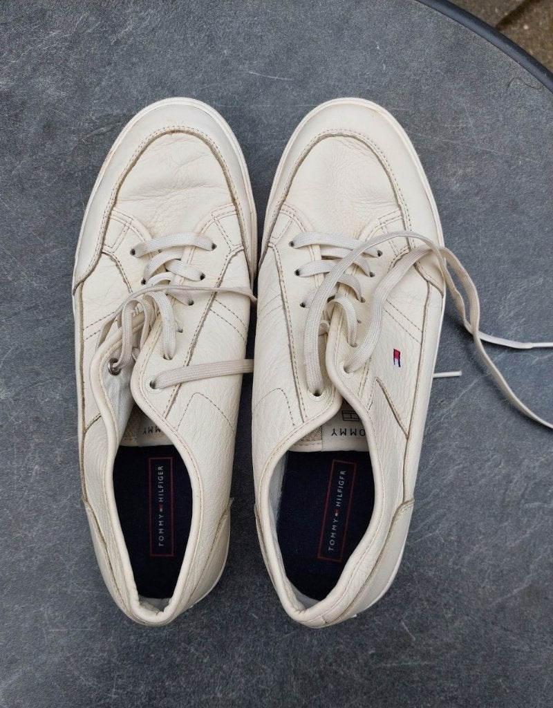 Tommy Hilfiger heren sport / sneakers veter schoenen, Wit, Tommy Hilfiger, Ophalen of Verzenden, Sneakers of Gympen