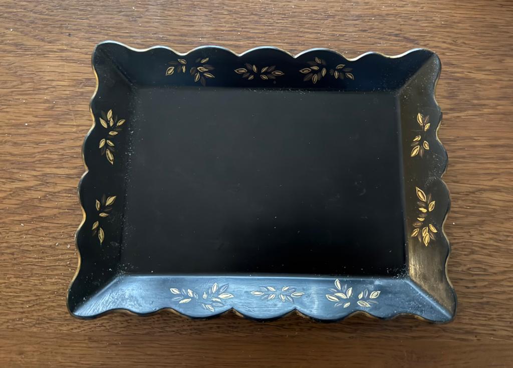 Klein antiek houten dienblaadje, Ophalen of Verzenden