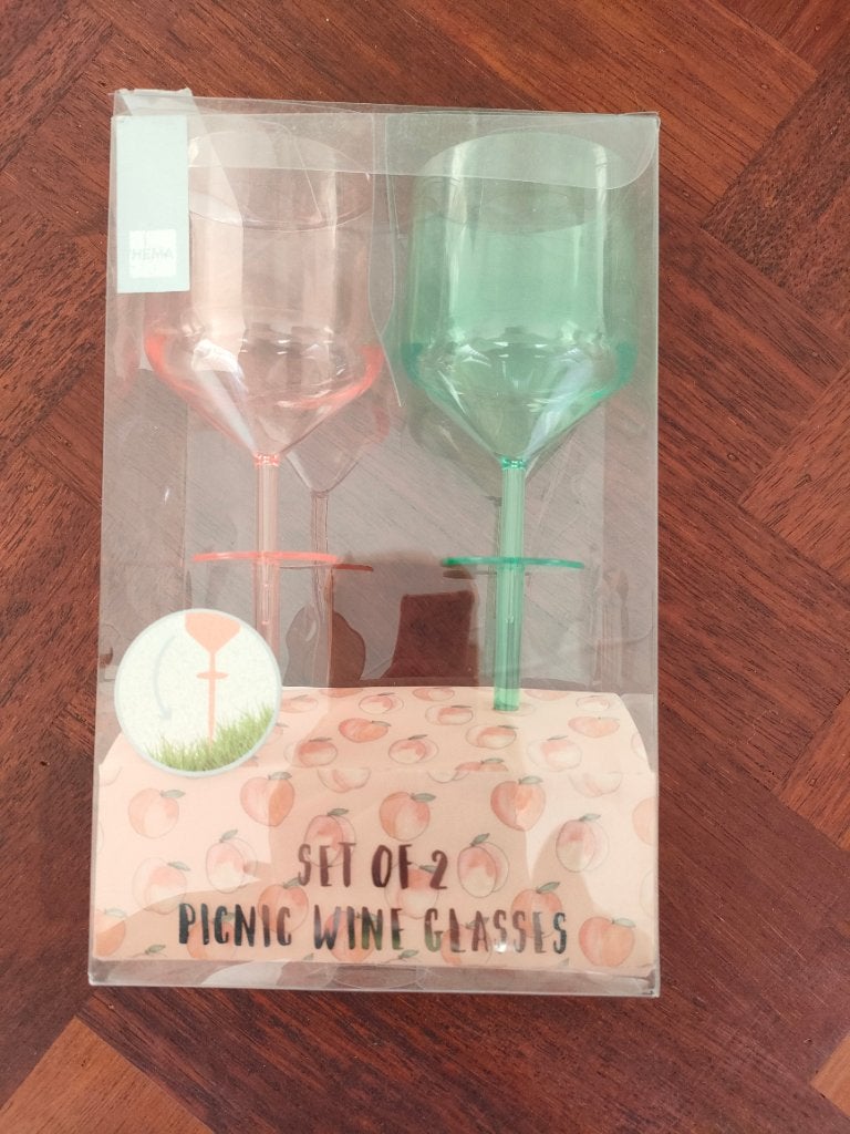 Wijnglazen plastic voor picknicken, Caravans en Kamperen, Kampeeraccessoires, Ophalen