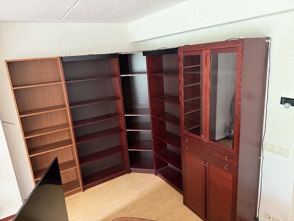 IKEA BILLY boekenkast / hoekkast met vitrine, Gebruikt, 200 cm of meer, Met lade(s), 200 cm of meer