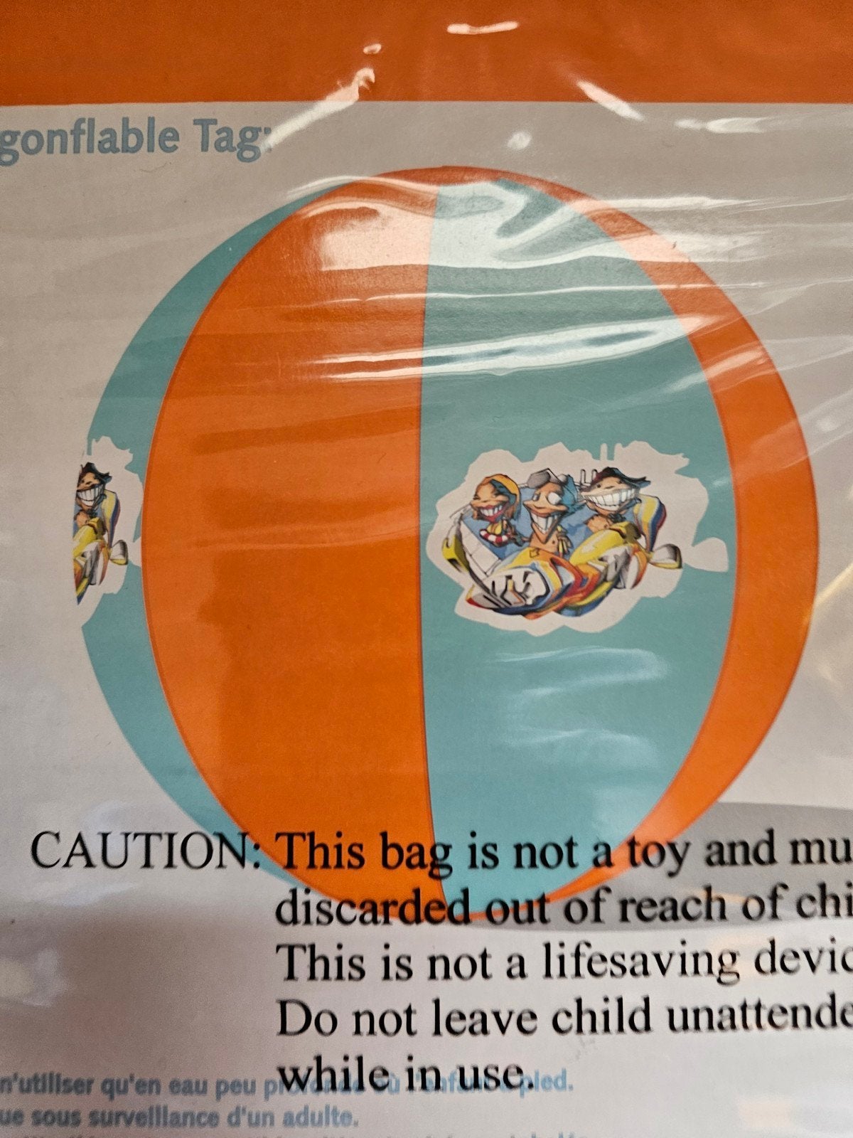 Mega strandbal Desjoyaux, Kinderen en Baby's, Speelgoed | Buiten | Opblaasfiguren, Verzenden, Nieuw