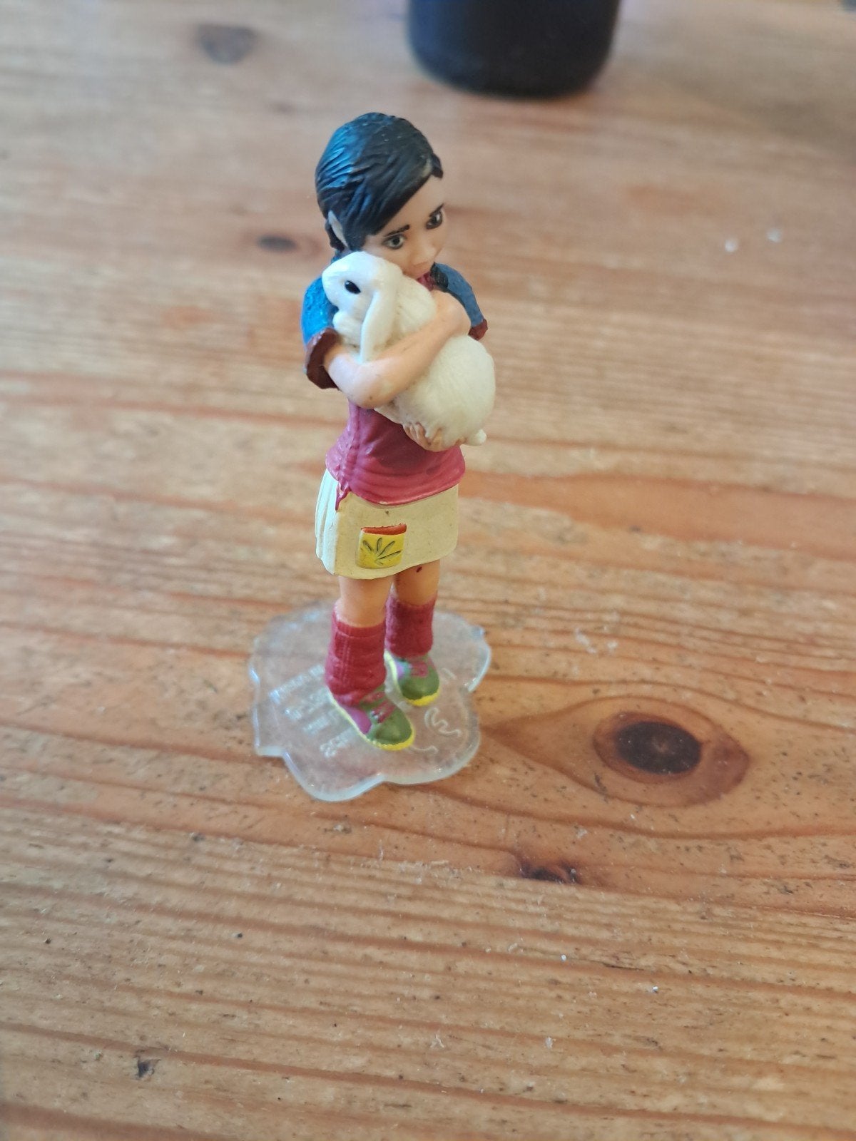 Schleich Meisje met Konijn - Speelfiguur, Ophalen of Verzenden, Gebruikt