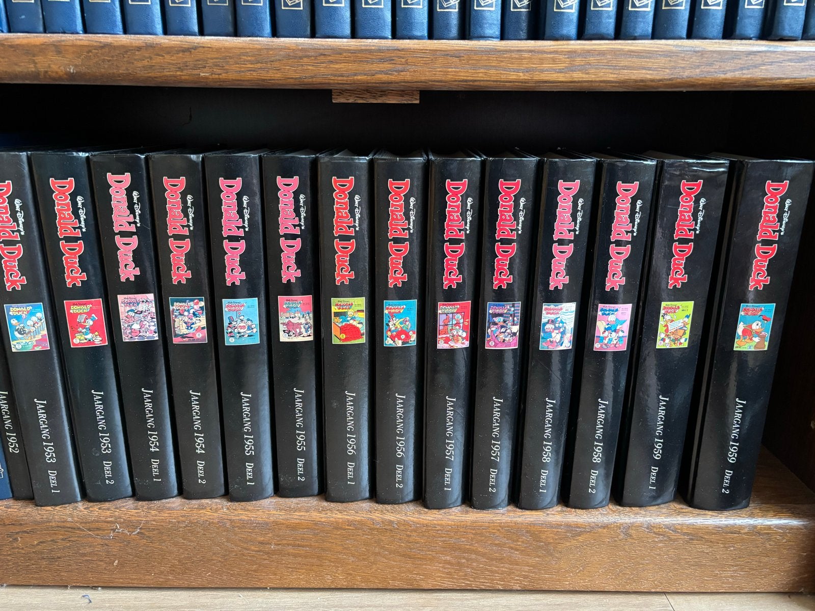 Donald Duck Jaarboeken - Complete serie 1952-1959, Complete serie of reeks, Ophalen, Zo goed als nieuw