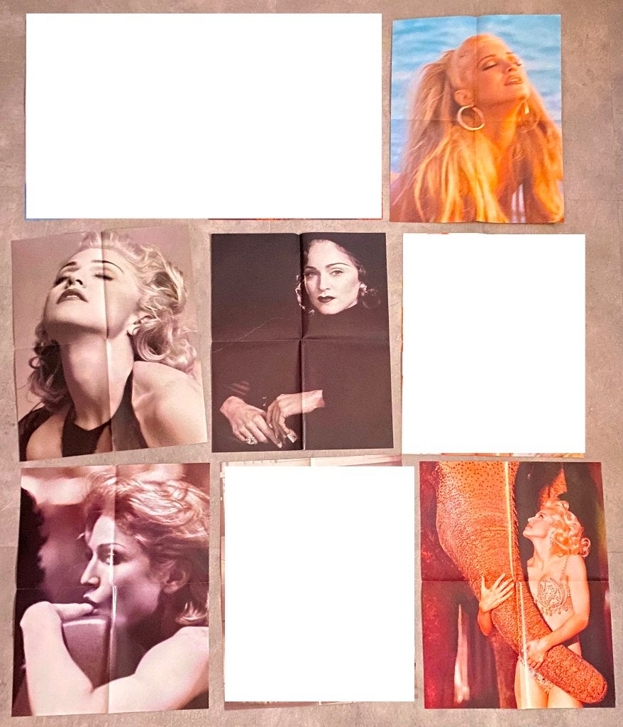 MADONNA POSTERS DEEL  6, Verzamelen, Posters, Ophalen of Verzenden, Zo goed als nieuw, A1 t/m A3, Overige vormen