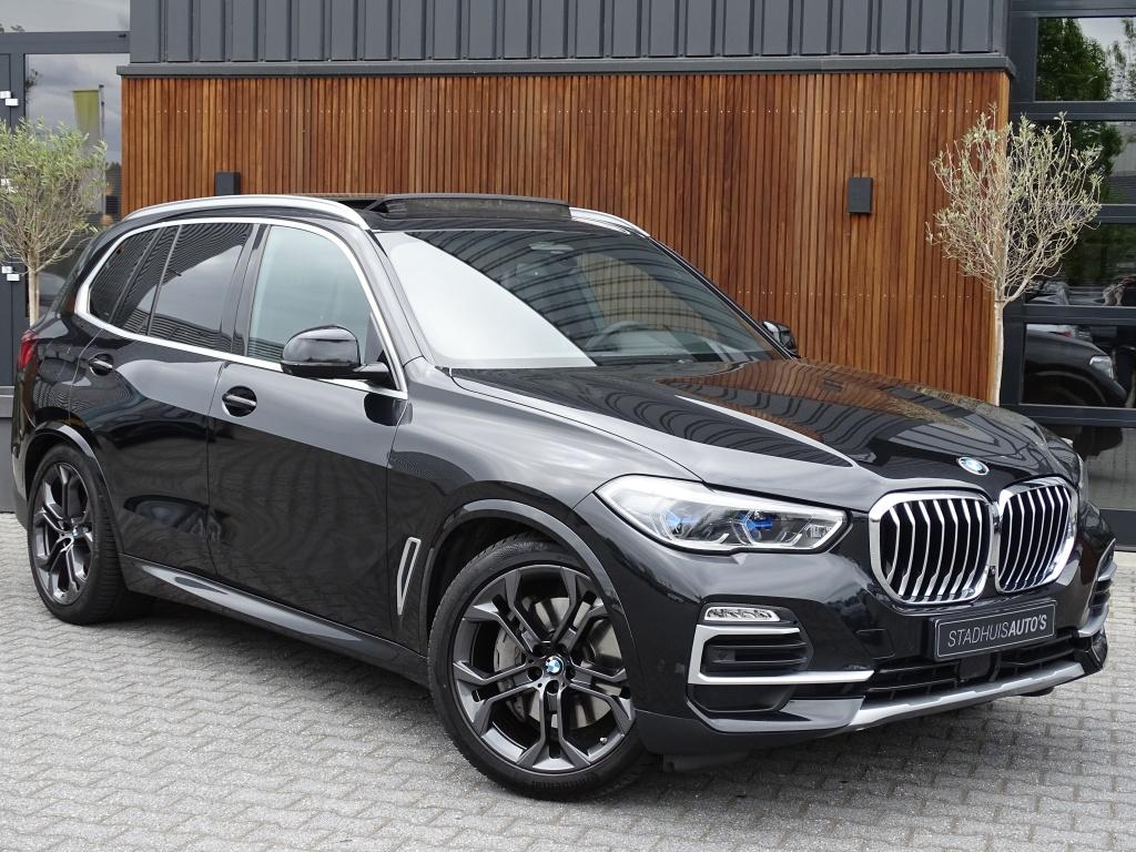 BMW X5 45e 394PK X-drive X-Line / Laser / Pano / Harman Kard, Automaat, Gebruikt, Zwart, Leder