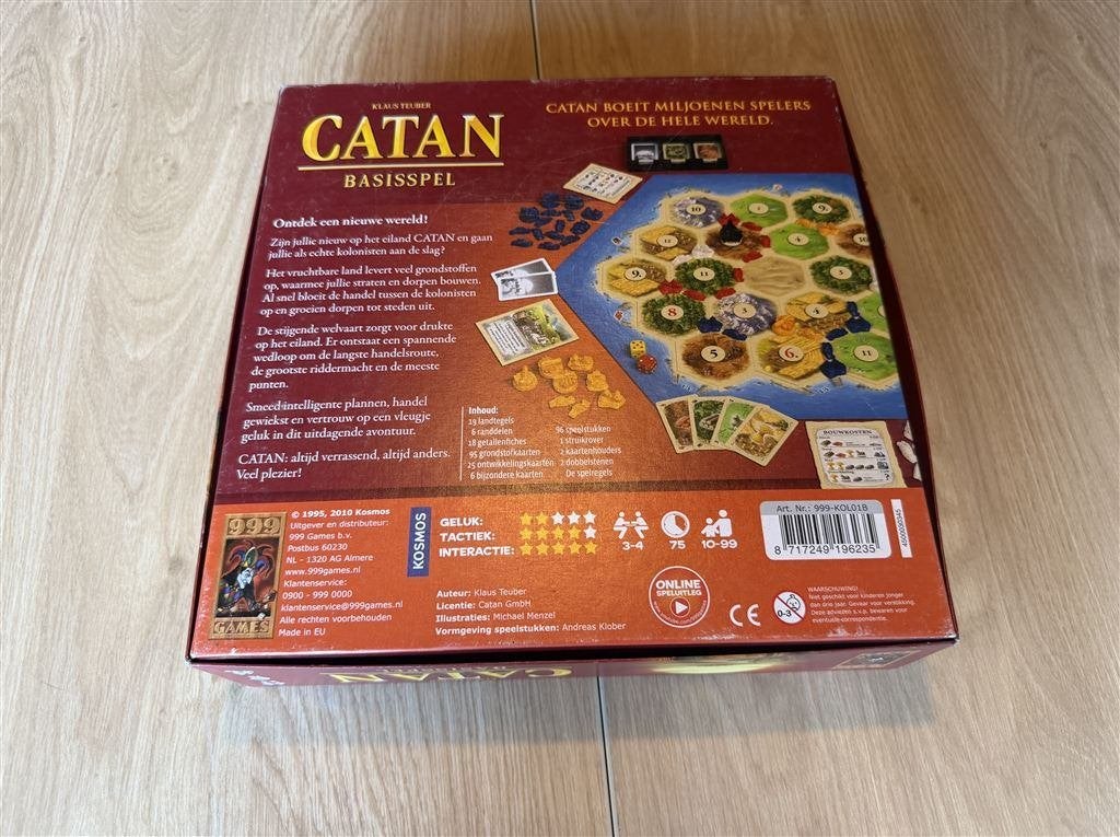 catan het basisspel - 999 games - S7283, Ophalen of Verzenden, Zo goed als nieuw
