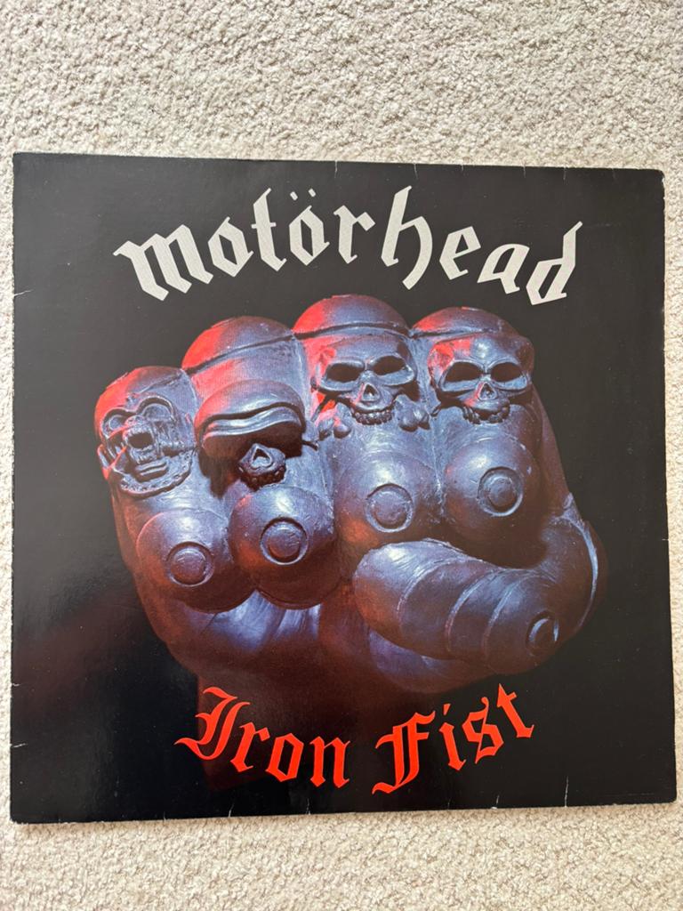 Lp motörhead - iron fist vintl near mint, Ophalen of Verzenden, Zo goed als nieuw