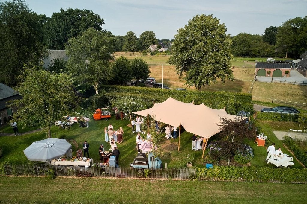 Stretchtent te huur voor feesten en evenementen, Verzenden, Gebruikt, Verjaardag