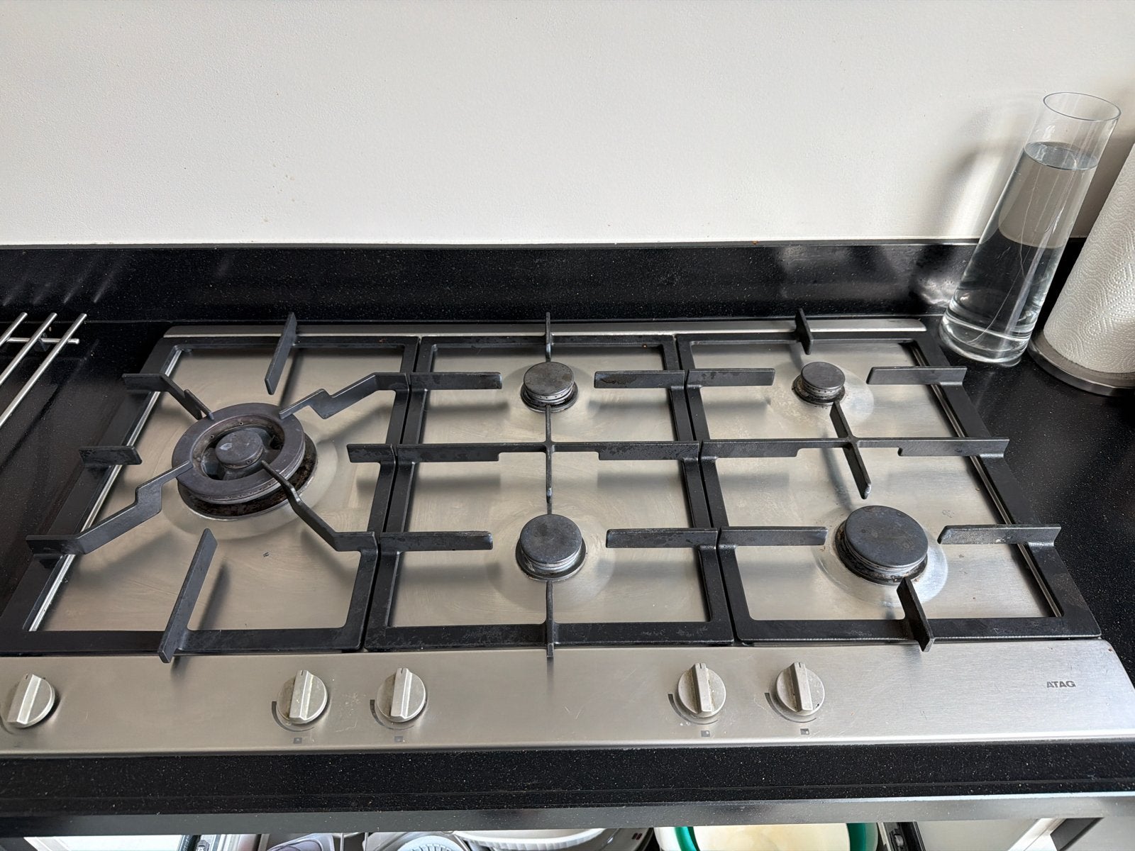 ATAG Gasfornuis met 5 Kookzones - Inbouw, Witgoed en Apparatuur, Fornuizen, Ophalen, Gebruikt, 60 cm of meer, Inbouw