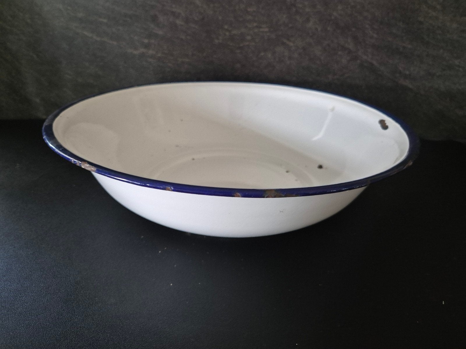 witte emaille schaal, Ophalen of Verzenden