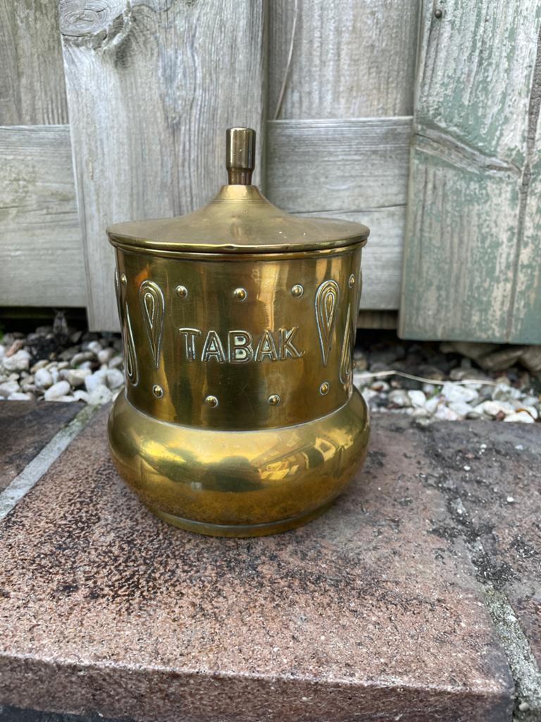 Antiek kopere tabakspot, Ophalen of Verzenden, Koper