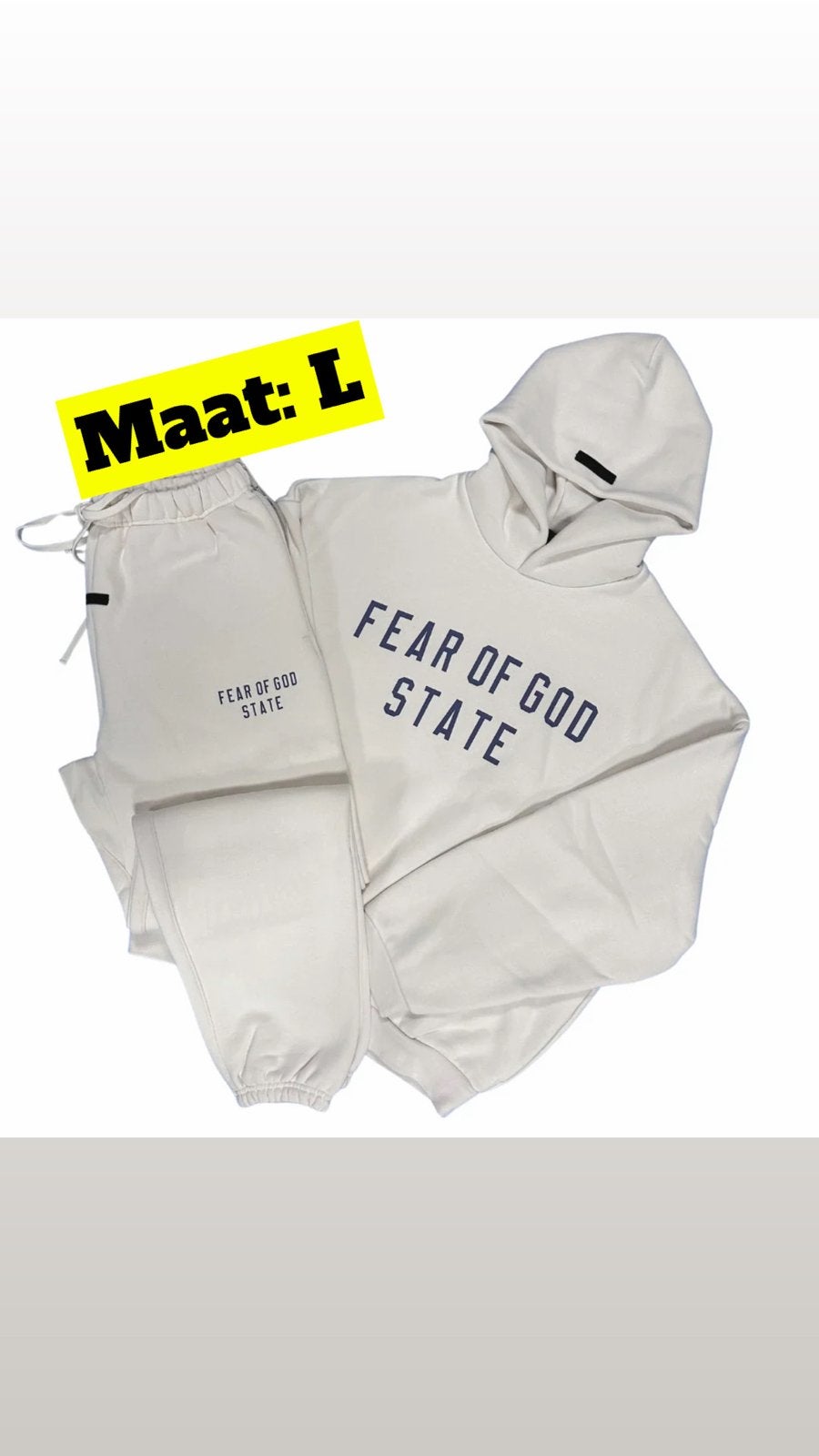 Fear of God State Trainingspak - Nieuw, Ophalen of Verzenden, Nieuw, Maat 52/54 (L), Beige