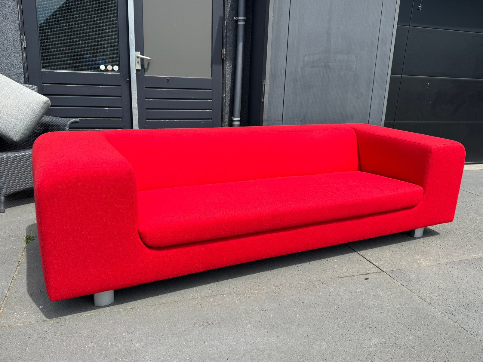 Prachtige Pode  Design (Leolux) rood woll, Huis en Inrichting, Banken | Bankstellen, 250 tot 300 cm, Verzenden, Tweepersoons, 75 tot 100 cm