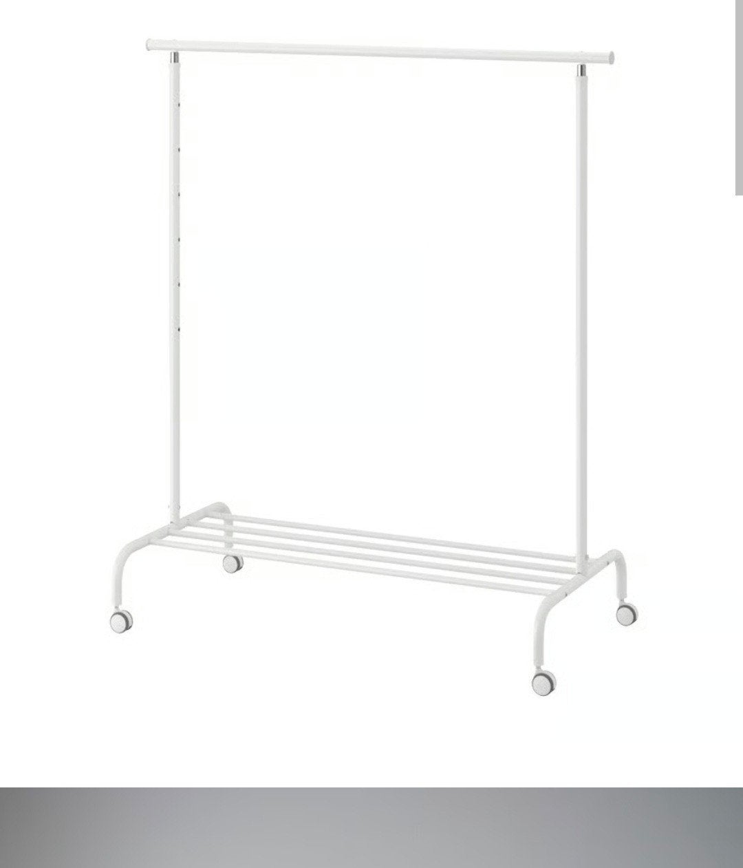 kledingrek rigga ikea, Ophalen