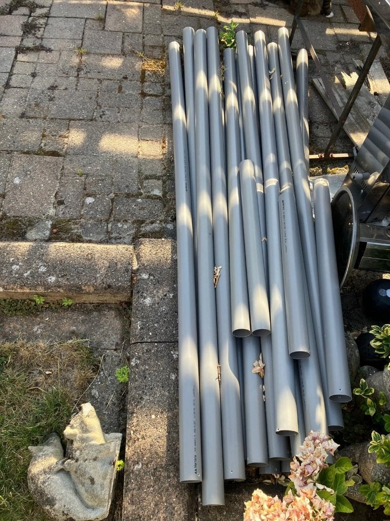 PVC afvoer-Riool buizen doorsnede 60mm, 15 st van 1.90m lang, Doe-het-zelf en Verbouw, Buizen en Afvoer, Ophalen, Pvc, 60 tot 80 mm