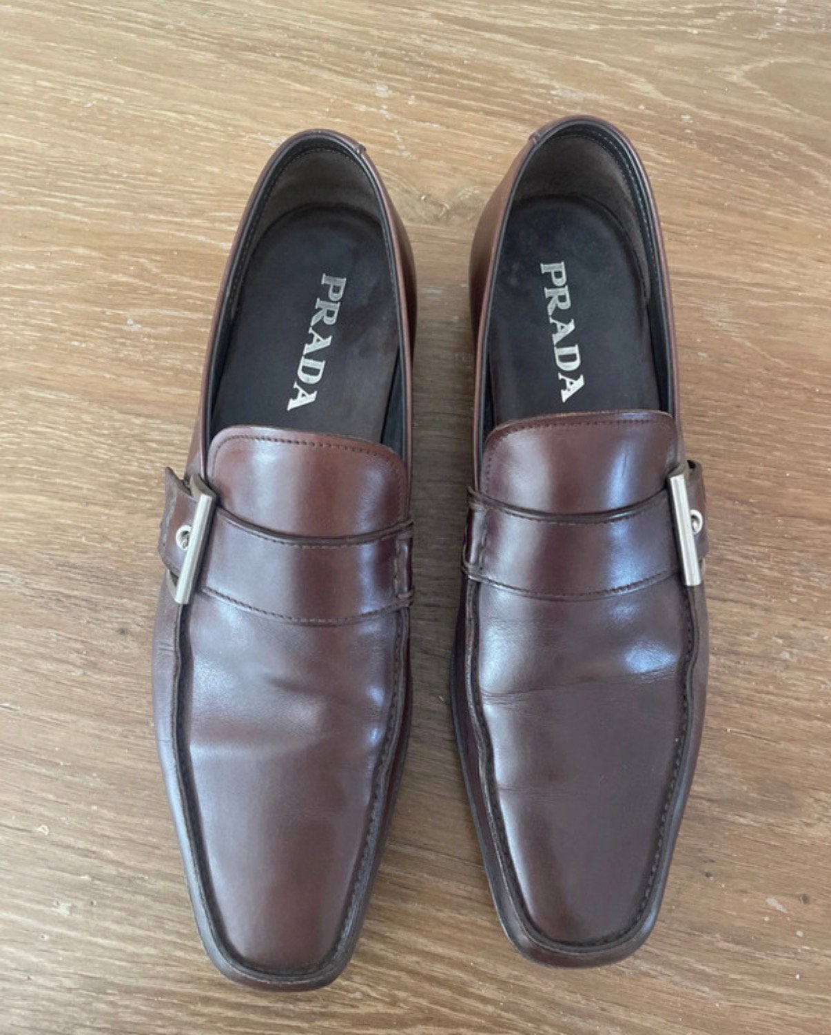 Prada loafers/instappers maat 41, Loafers, Bruin, Ophalen of Verzenden, Zo goed als nieuw