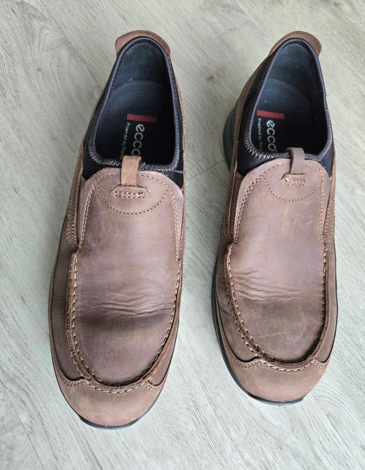Ecco instappers bruin Taupe, Kleding | Heren, Ecco, Bruin, Overige typen, Ophalen of Verzenden