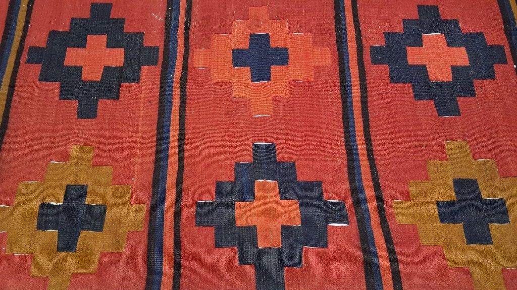 Shahsevan loper kelim 350 x 132/kleed/Perzisch tapijt/kussen, 100 tot 150 cm, Www.simatapijten.nl, 200 cm of meer, Ophalen of Verzenden