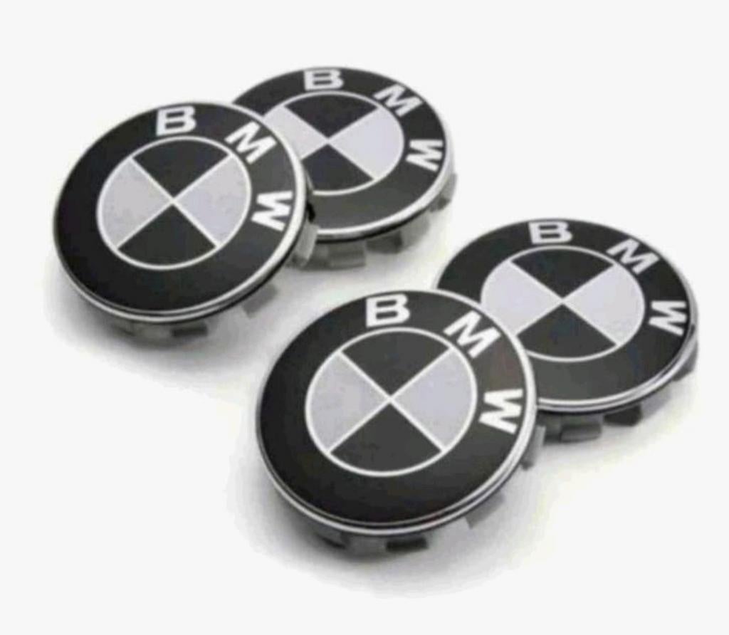 Set Nieuwe zwart/witte BMW naafdoppen 56 mm, Ophalen of Verzenden