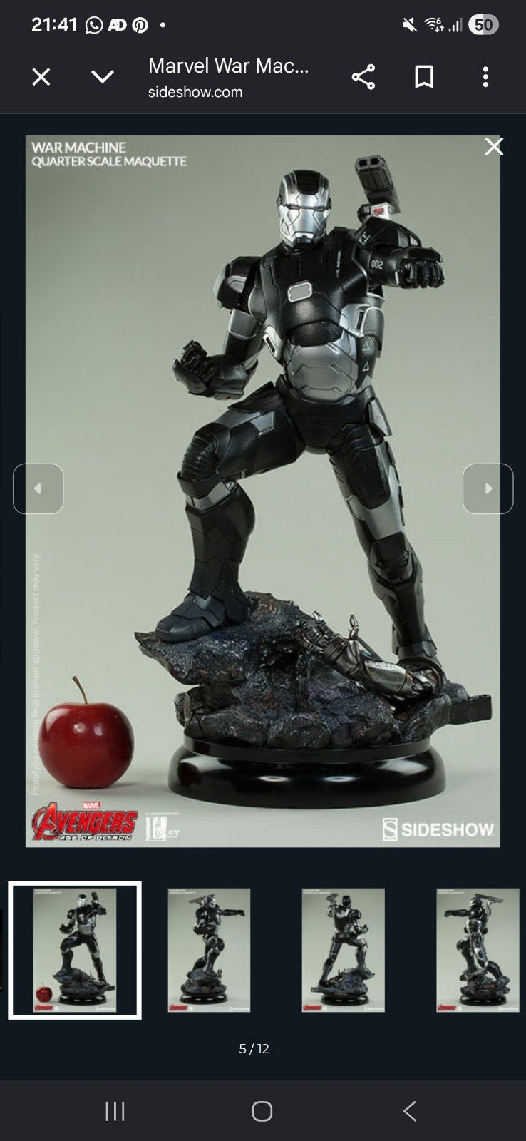 Sideshow warmachine maquette, 1 speler, Ophalen, Zo goed als nieuw, Vanaf 3 jaar