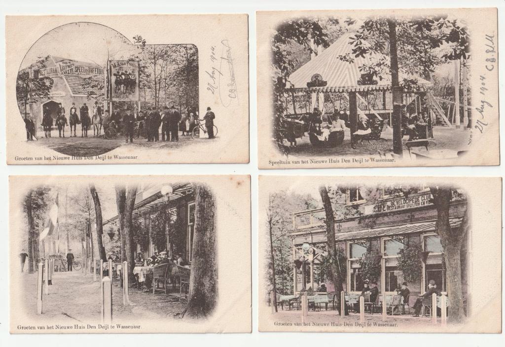 7 x Nieuwe Huis Den Deijl Wassenaar prille begin 1900, Verzamelen, Ansichtkaarten | Nederland, Ongelopen, Zuid-Holland, Voor 1920
