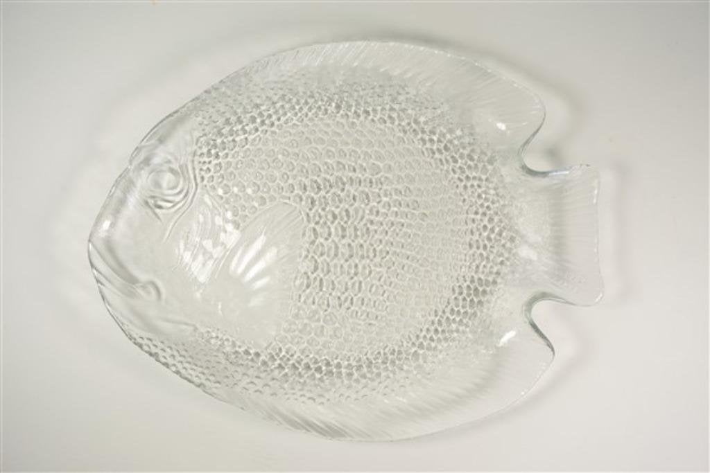 Glazen visschaal / bord Arcoroc, Gebruikt, -, Ophalen of Verzenden, Glas