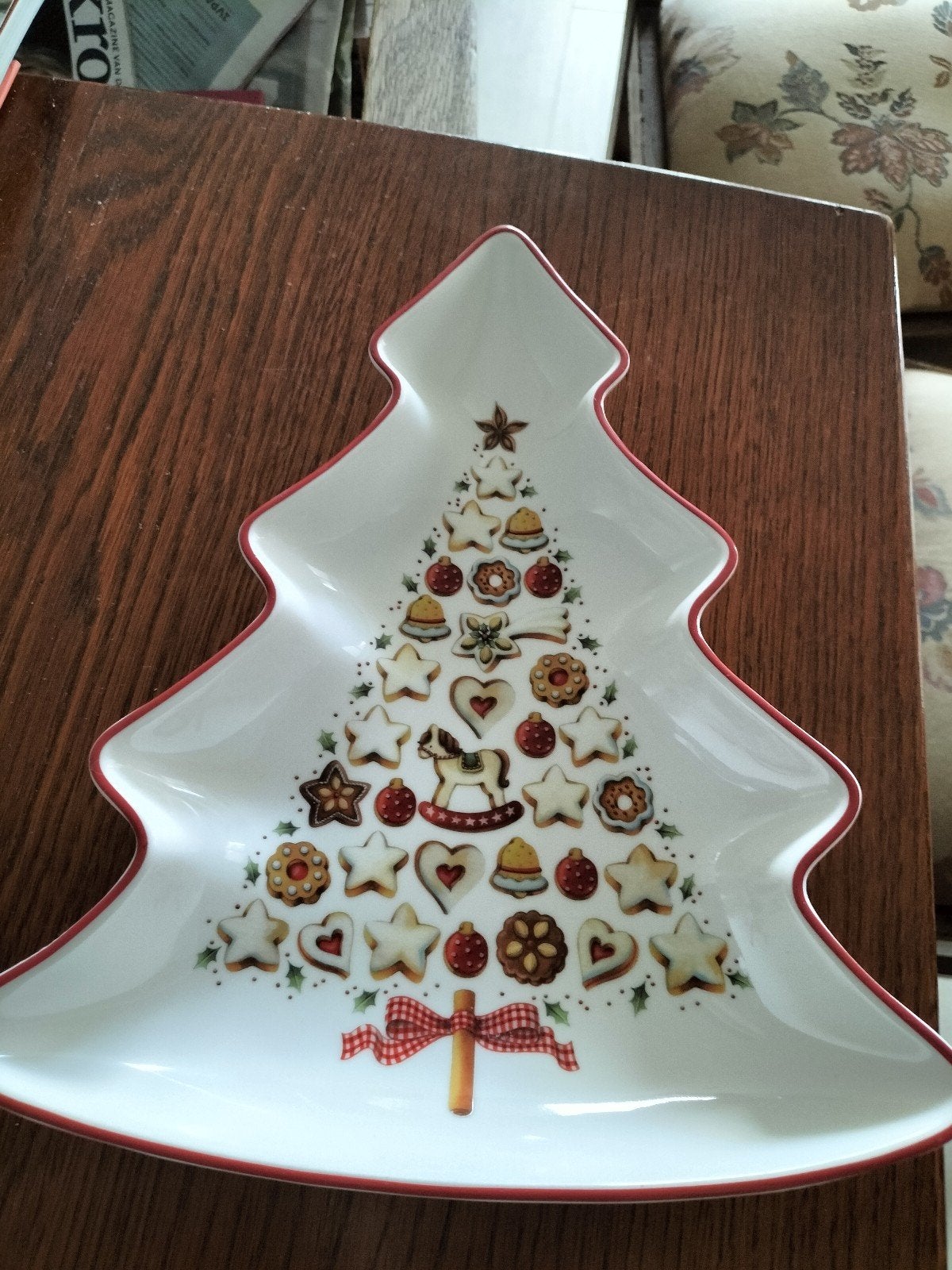 Kerstboom schaal Winter Bakery Delight Vallende ster V&B, Verzenden, Zo goed als nieuw