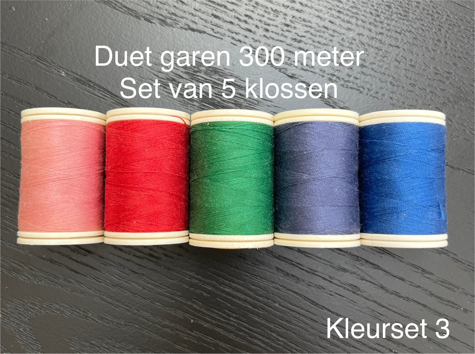 Duet Garen Set - 5 Klossen (300m per klos) Kleurset 3, Ophalen of Verzenden, Nieuw, Garen of Naald(en)