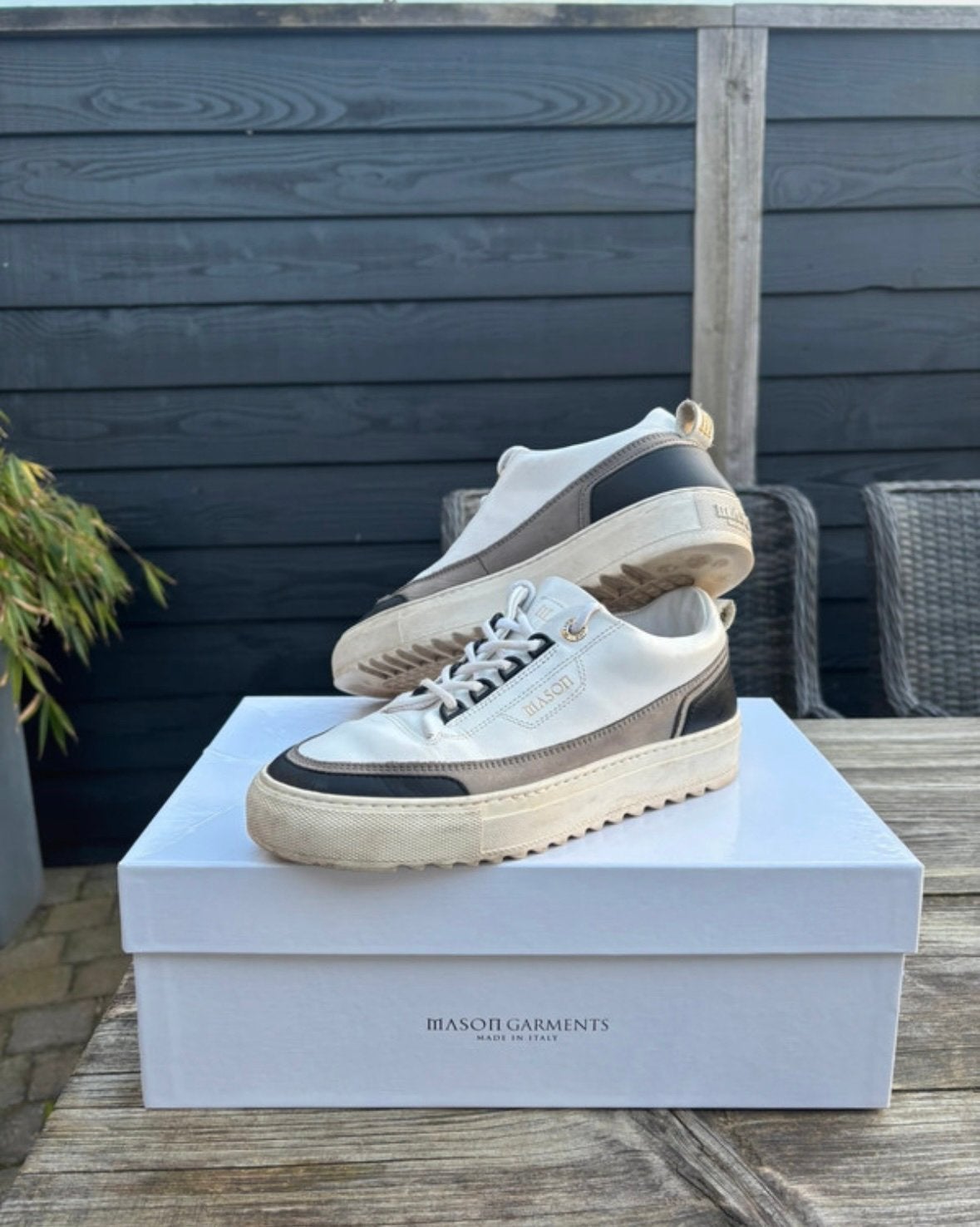 Mason Garments, Wit, Ophalen of Verzenden, Sneakers of Gympen, Zo goed als nieuw